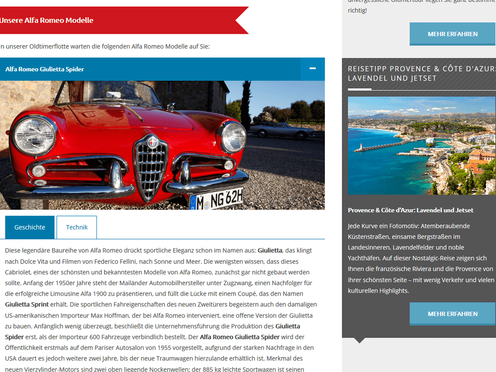 Vorstellung der Oldtimerflotte