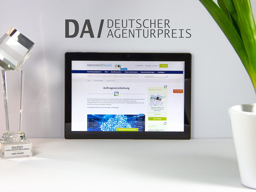 Entwicklung Webportal DEUTSCHER AGENTURPREIS