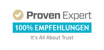 100% Kundenzufriedenheit bei ProvenExpert
